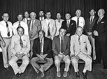 Dewar Robertshaw and members of the Inter Dominion Trotting Council